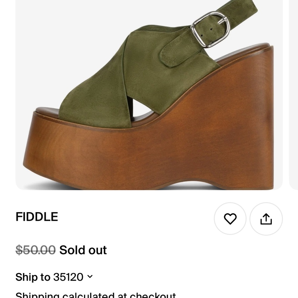 Jeffrey Campbell Green and Brown Platform Sandals